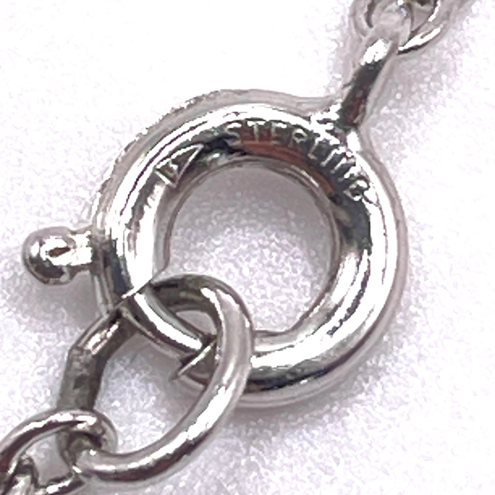 Sterling Silver Garnet Cross Pendant Necklace - Picture 5 of 13
